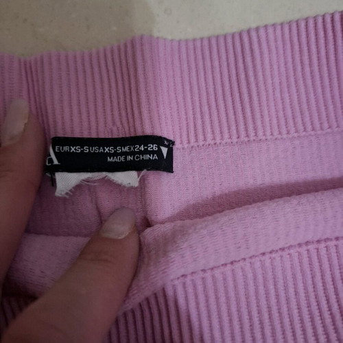 Zara cycling leggings like new, soft pink color