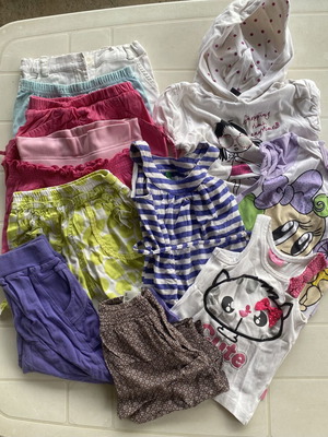 Children's clothing set, 6 shorts, 4 tops, 2 pants, ages 1-2