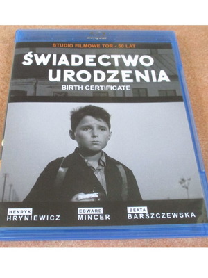 Birth Certificate Blu-ray like new, Polish edition, drama