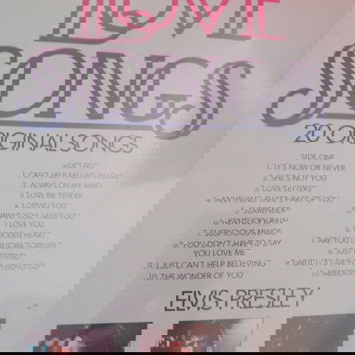 Elvis Presley Love Songs LP used, rock