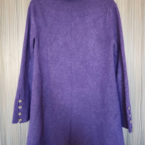 Zara jacket like new, wool, large size, purple
