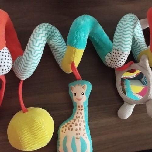 Sophie La Girafe Spiral Baby Toy like new for stroller and crib