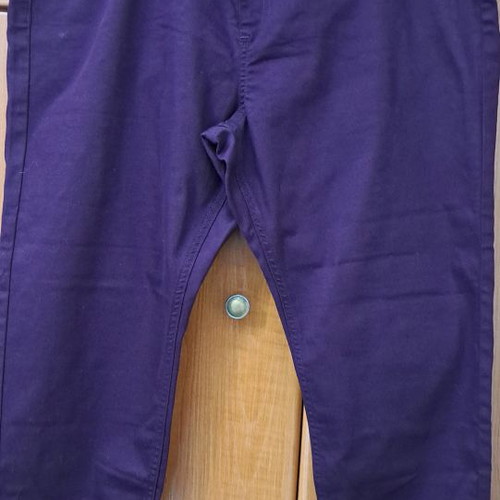 M&S purple pants used, size 20, elastic, cotton blend