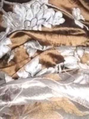Silk Fabric Thick Opaque 1.5 Width Suitable For Curtains Bedding Upholstery