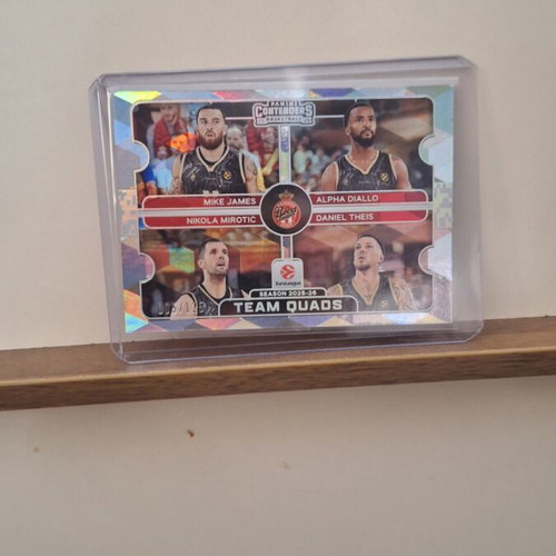 AS Monaco Team Quads Panini Contenders 2025-26 card like new