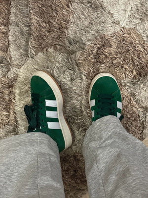 Adidas Campus used, size 38, white and green