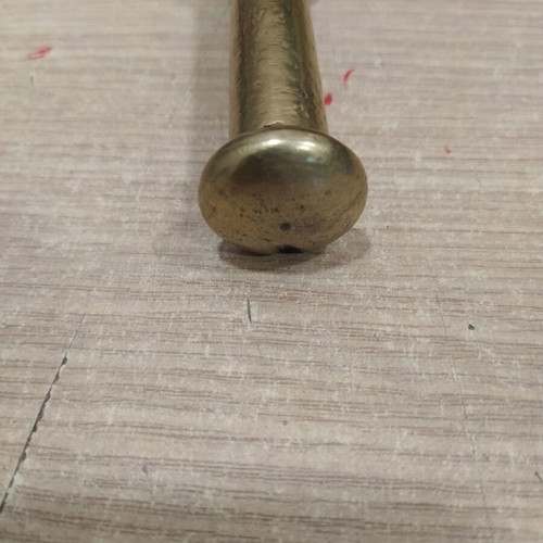 Brass Mortar and Pestle set used, heavy construction