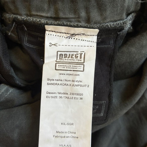 Object Collectors Item Sandra Kora X Jumpsuit 2, washed charcoal grey