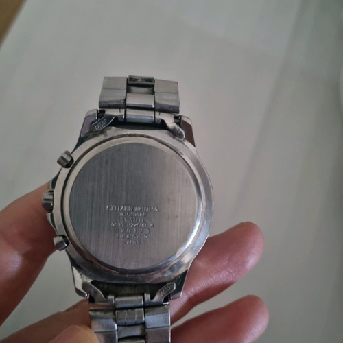 Citizen chronograph unisex watch used with stainless steel bracelet