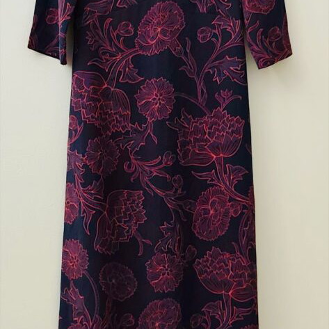 Sarah Lawrence maxi dress new, size 40 medium, black multicolor