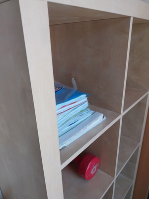 IKEA shelf with back used