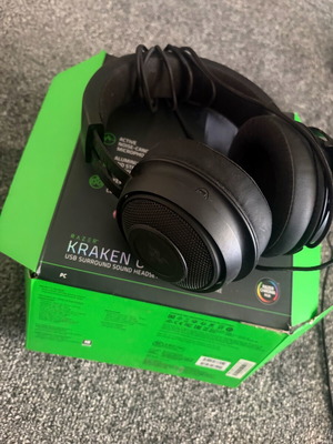 Razer Kraken Surround headset gaming σαν καινούργιο, ενσύρματο, φωτιζόμενο