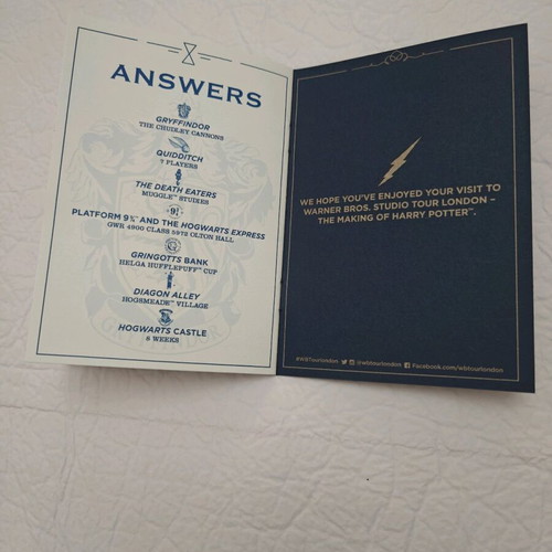 Harry Potter Passport new from Warner Bros studios England