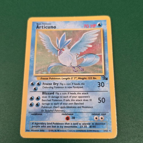 articuno pokemon card holographic Articuno SIT 036 Holo Rare EN NM+ main image 0
