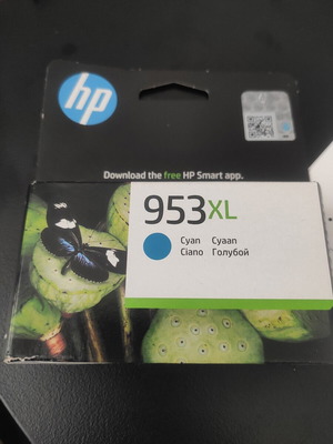 HP 953XL Cyan Ink Cartridge new in sealed packaging