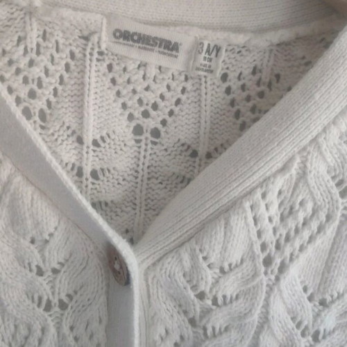 Orchestra spring cardigan for 3 years like new, white, size 98 cm