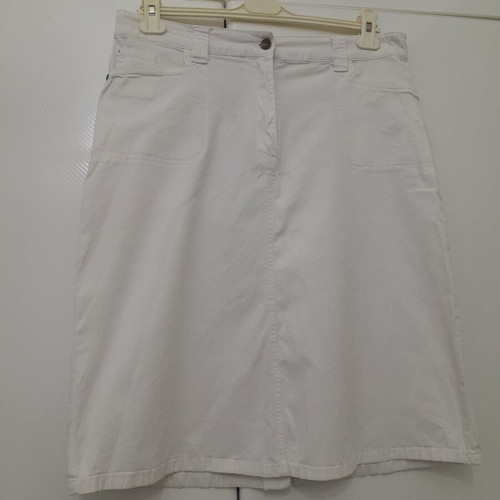 White Jean Skirt C&A Canda Collection size 44/46 like new