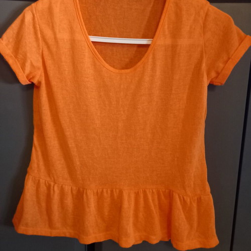 Summer blouse with scarf A-Style, like new, orange, size M