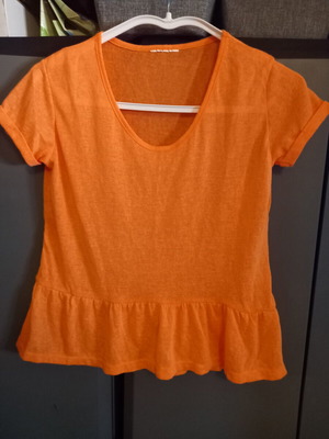Summer blouse with scarf A-Style, like new, orange, size M