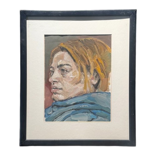 Portrait Study Oil Painting like new, approx. 35x45cm