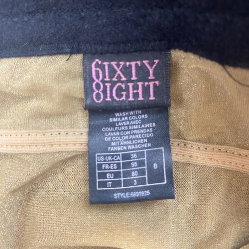 Y2K beige corset with sequins 6IXTY 8IGHT 80B S/M