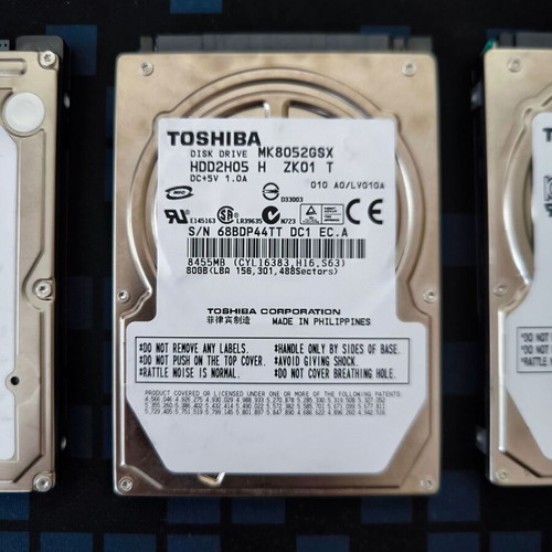 Sony PS3 Internal Hard Drives 2.5" SATA HDD like new, set of 3