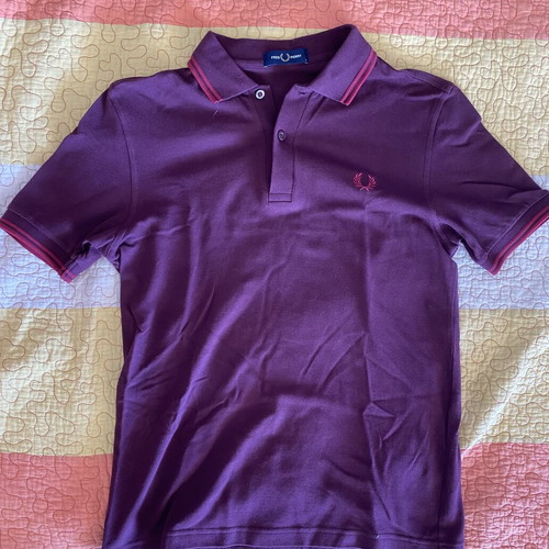 Fred Perry Polo used, burgundy, size S