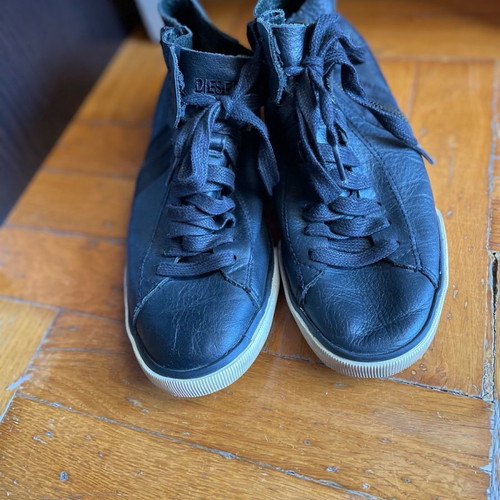 Diesel soft leather ankle boots used, size 36, black