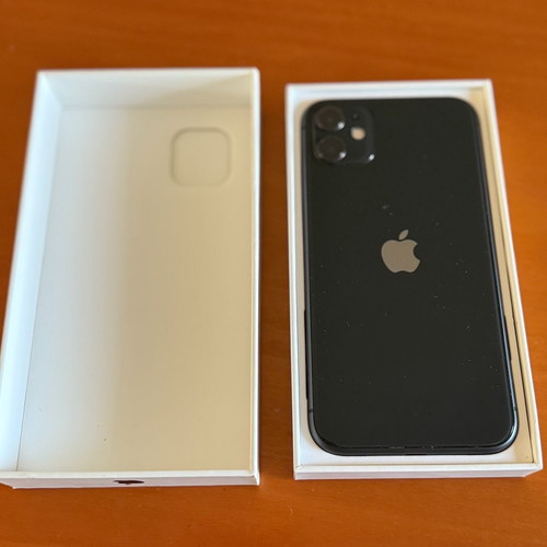 iPhone 11 black 64GB used with box and charger