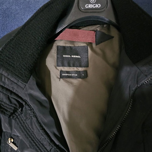 Thick winter jacket used, black, size L