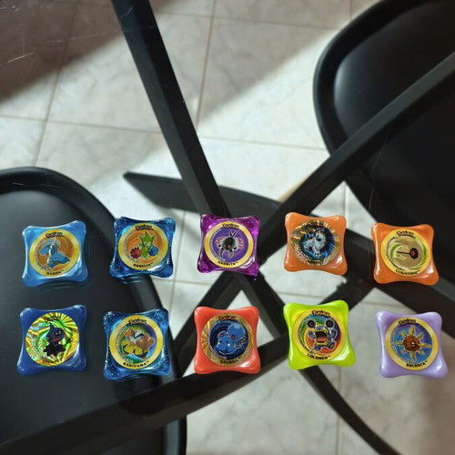 Pokemon square tokens lot used
