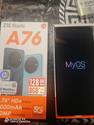 ZTE Blade A76 smartphone νέο, 128GB, δύο SIM κάρτες, Android