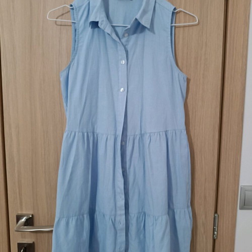Stradivarius blue mini dress like new, size S