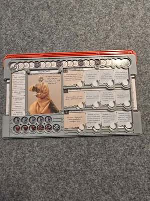 Cthulu Death May Die player dashboard 3D printed new, set of 5 gray with colorful card holders