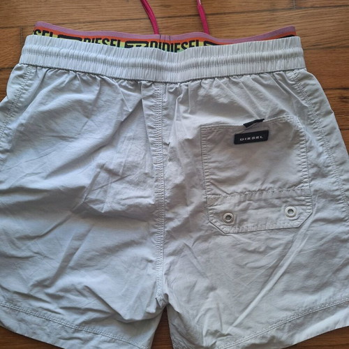 Diesel swim shorts set S used, beige and watermelon red
