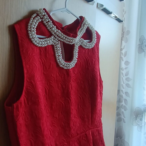 Dress red, like new, sizes S and M