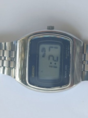 Seiko LCD Digital 0532-5019 ρολόι μεταχειρισμένο, ασημί ανδρικό