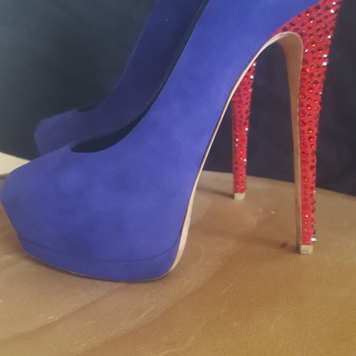 Giuseppe Zanotti heels size 37.5 like new, blue