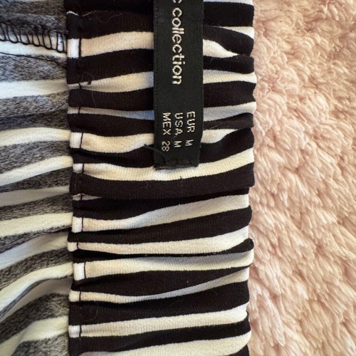 Striped pants Zara like new, size M, black and white