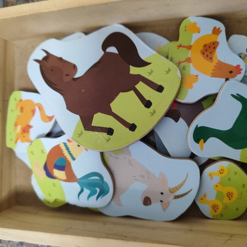 AS Magnet Box Farm Animals Set with 19 Magnets like new