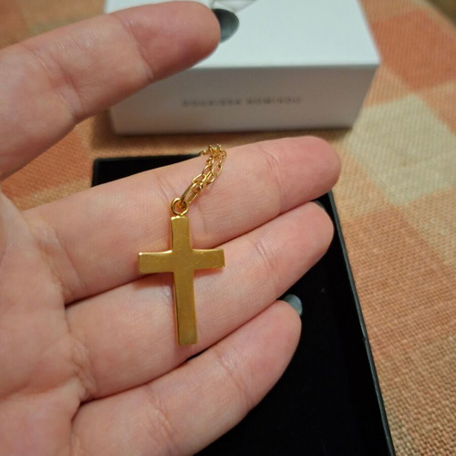 Doukissa Nomikou cross necklace, gold color