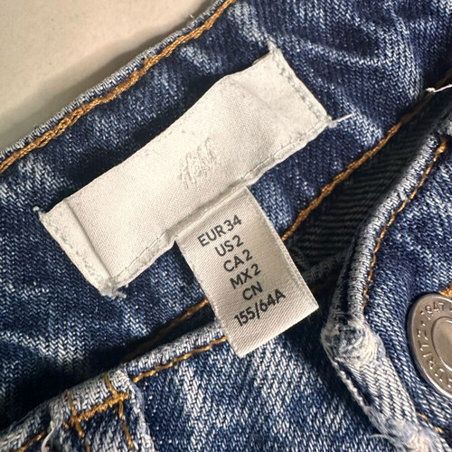 H&M jeans size 34 like new, blue