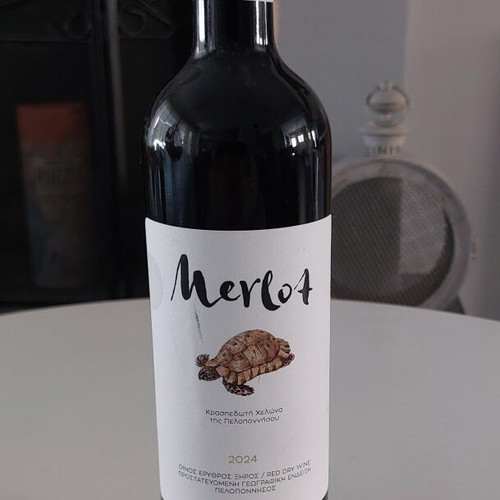Merlot Cavino Red Dry Wine 2024 Peloponnese 750ml new