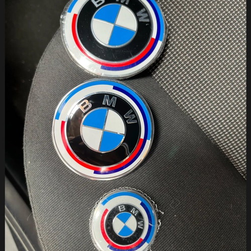 BMW Performance emblem new in 3 sizes embossed genuine
