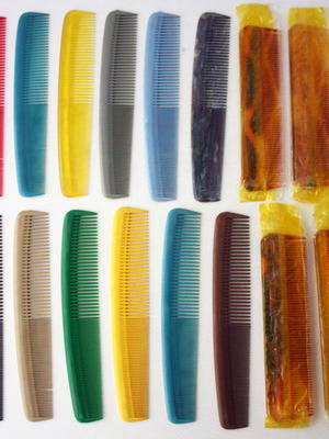 Classic Authentic Hair Combs 16 Pieces 1970s Made in Greece New
