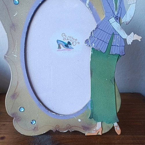 Vintage metal photo frame late 90s new