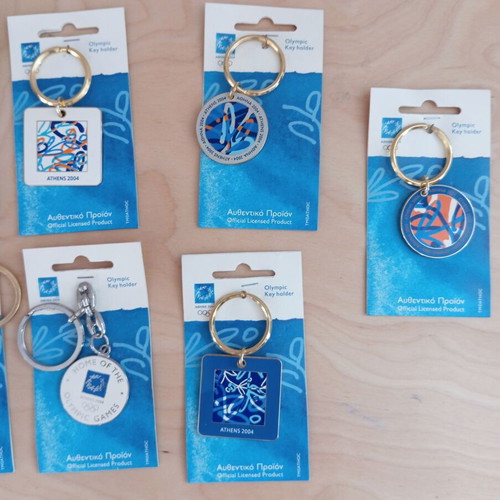 Collectible keychains Olympic Games 2004 new
