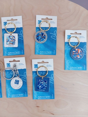 Collectible keychains Olympic Games 2004 new