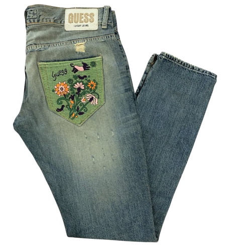 Guess Jean like new, vintage, blue multicolor