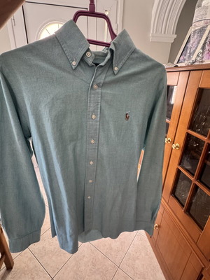 Ralph Lauren men's shirt original small slim fit turquoise like new